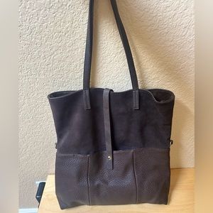 Brown Leather Tote Bag